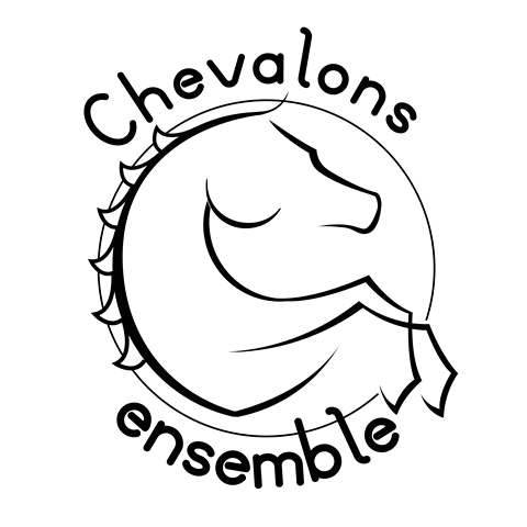 logo chevalons ensemble Logo du poney club de la ville de Bon Encontre